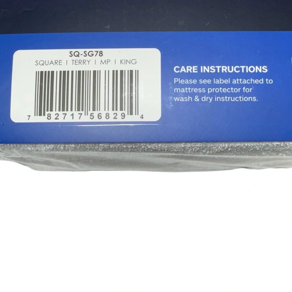 Square Trade Mattress Protector King Size White Terry Material
